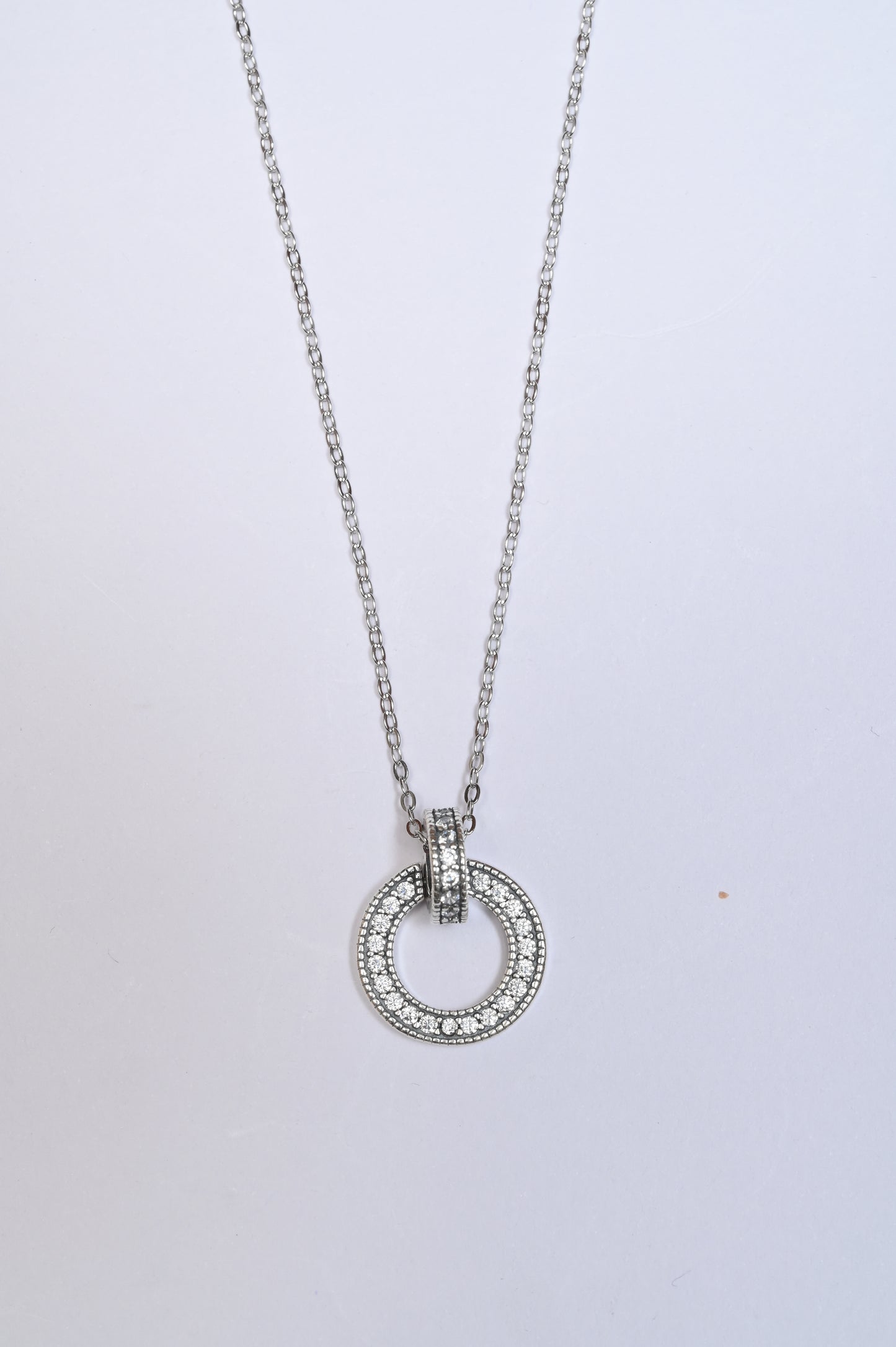 Double Ring Pandora With Press Chain