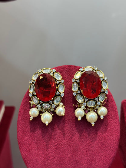 Gold Plated Polki Necklace