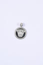 Circular Rolex Diamond Ring 925 Silver Pendant