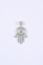 Evil Eye Daimond Solitaire 925 Silver Pendant