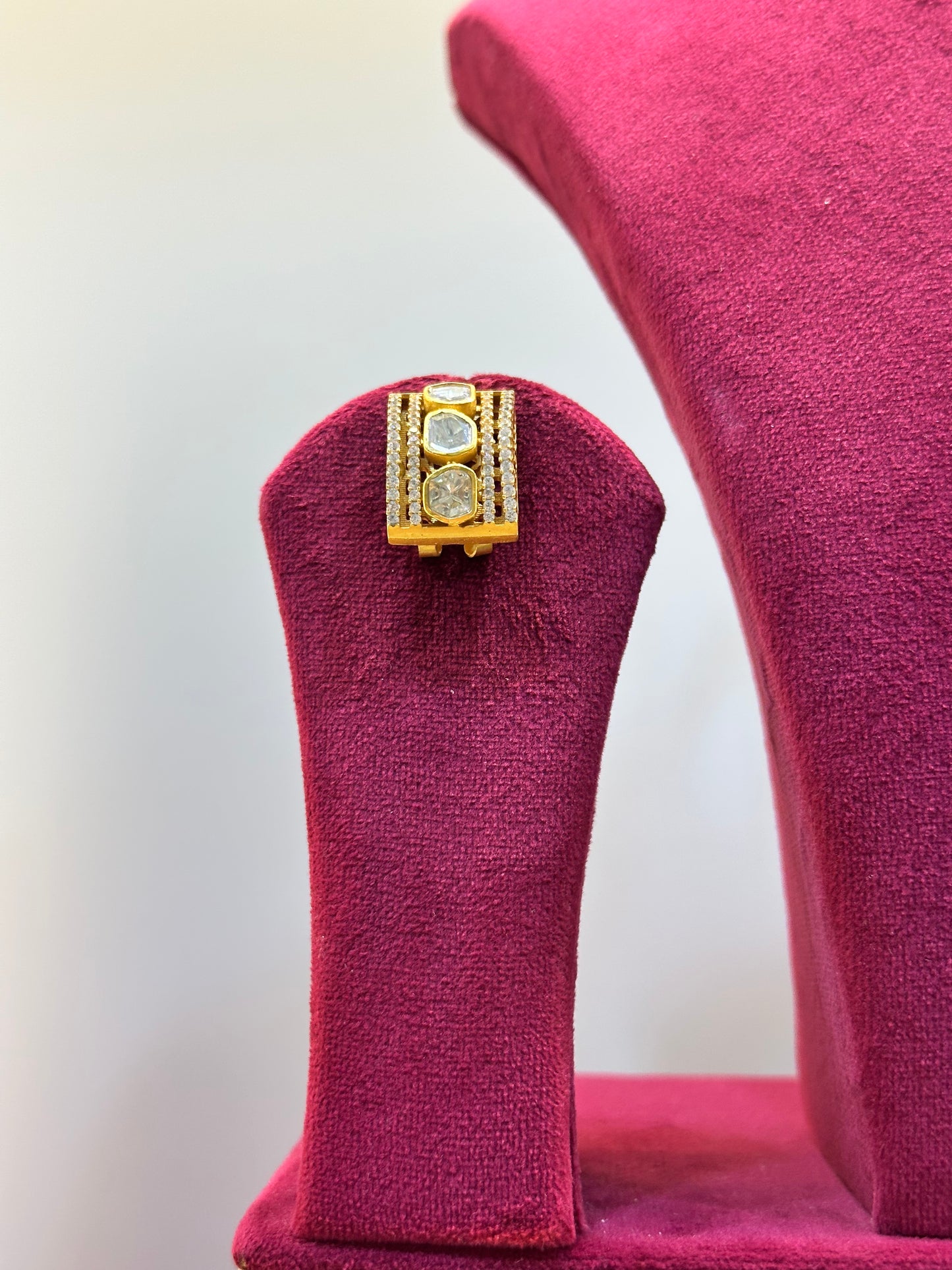 Gold Plated Uncut Polki Necklace