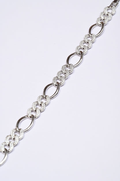 Silver men bracelet