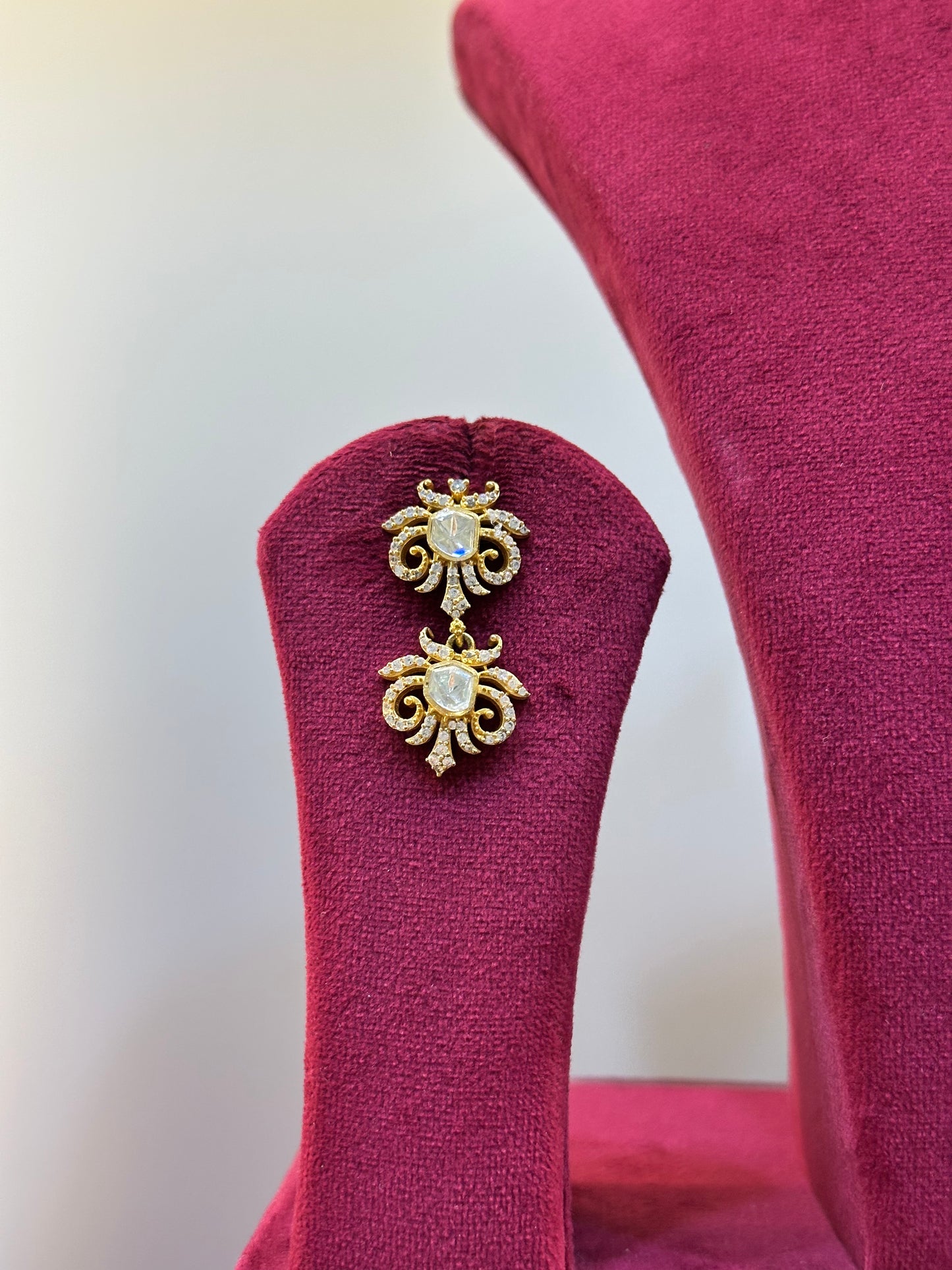 Gold Plated Polki Necklace
