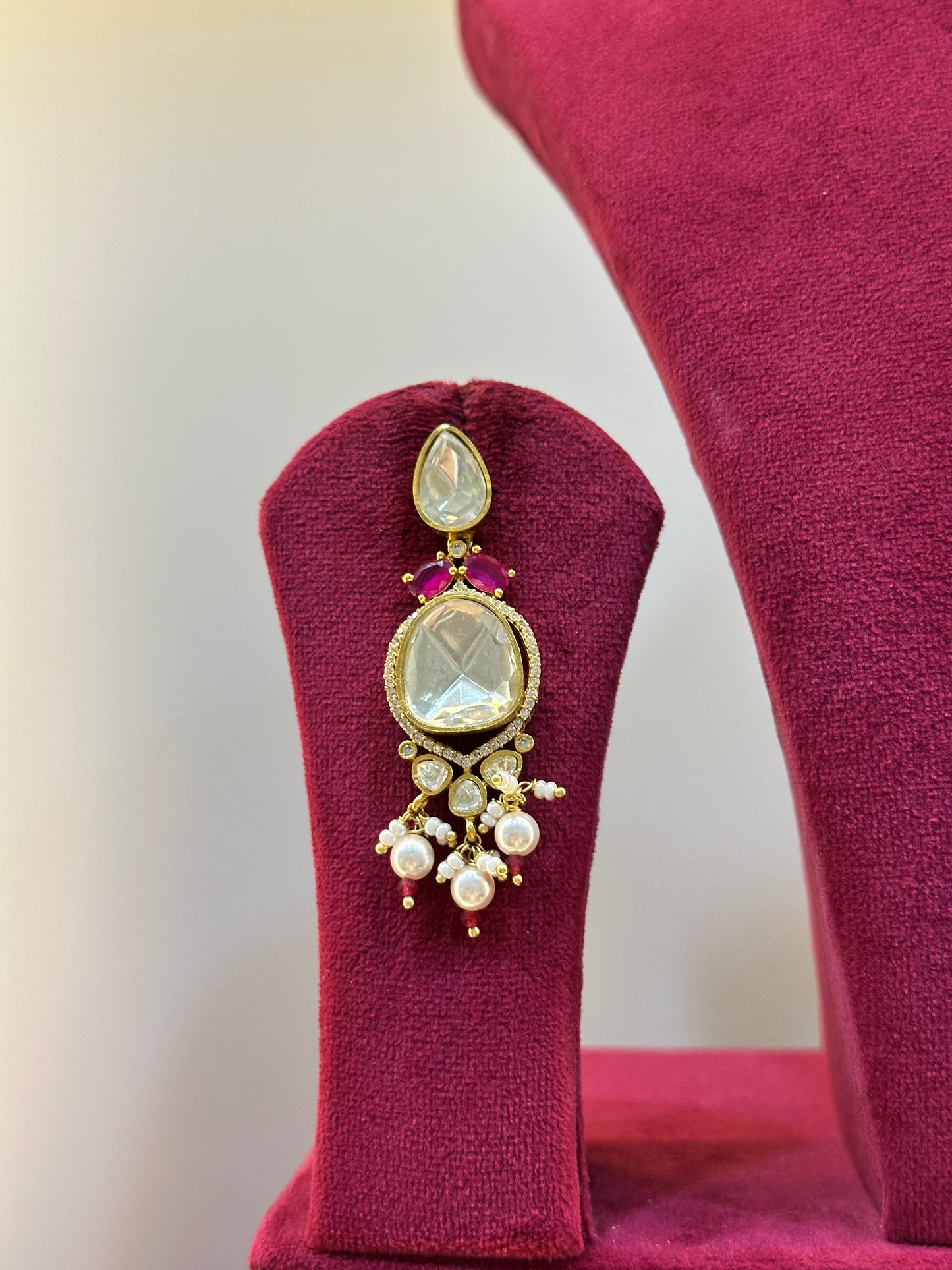 Gold Plated Uncut Polki Necklace