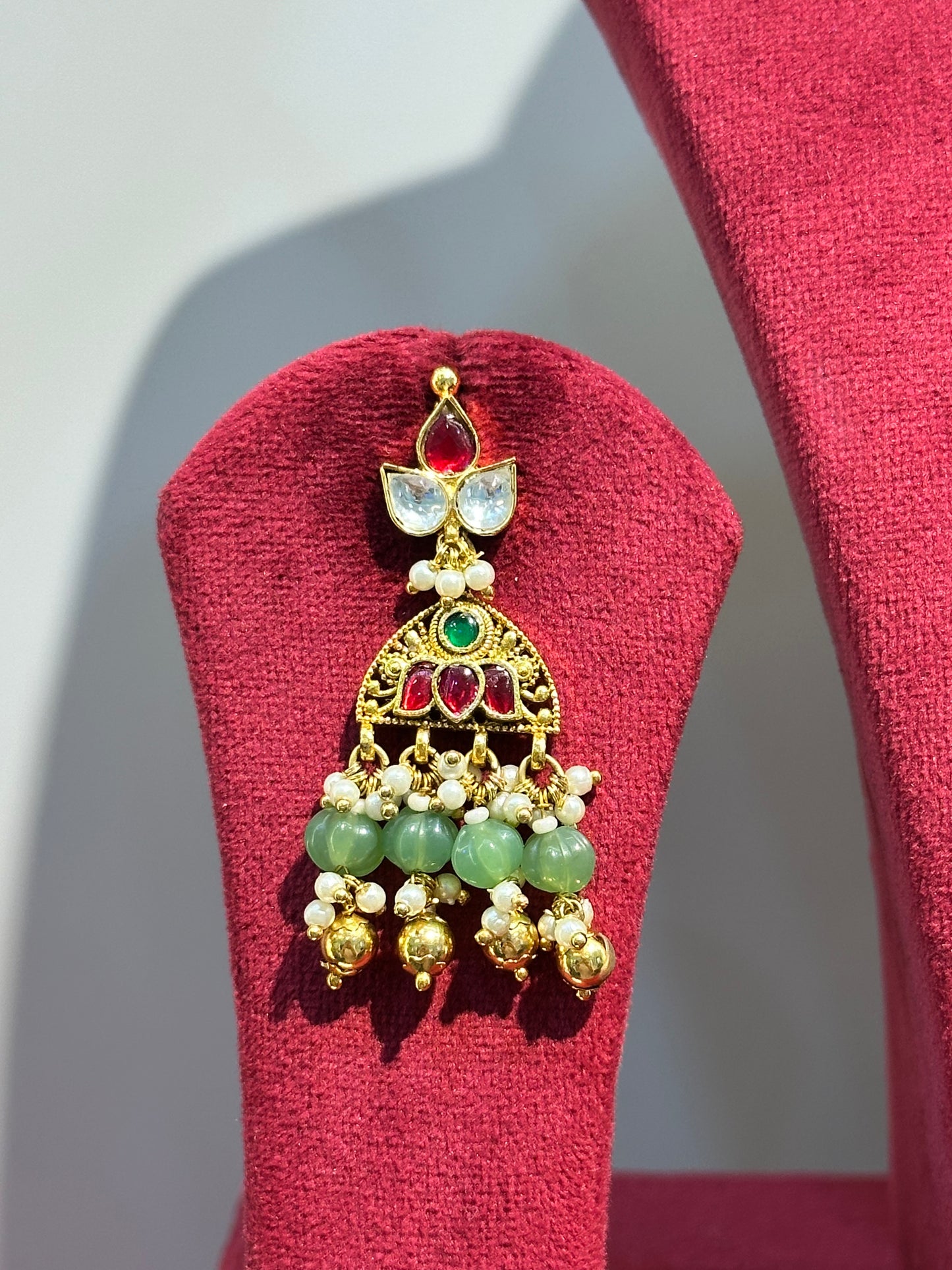 Gold Plated Jadau Necklace