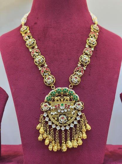 Gold Plated Jadau Necklace