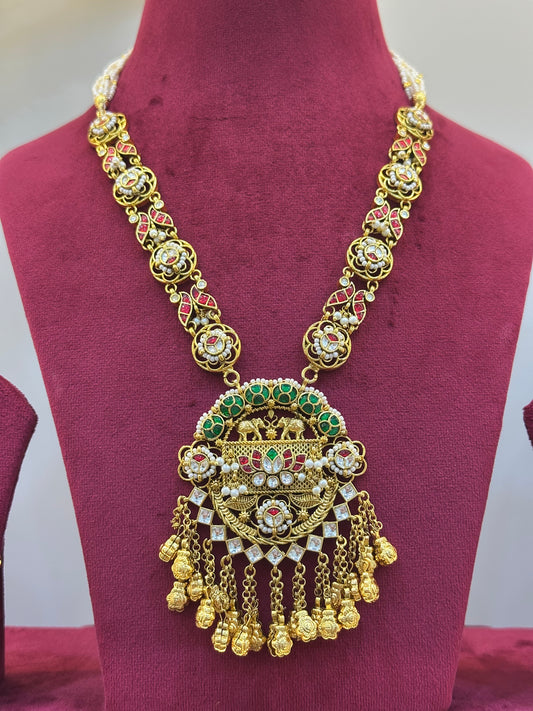 Gold Plated Jadau Necklace