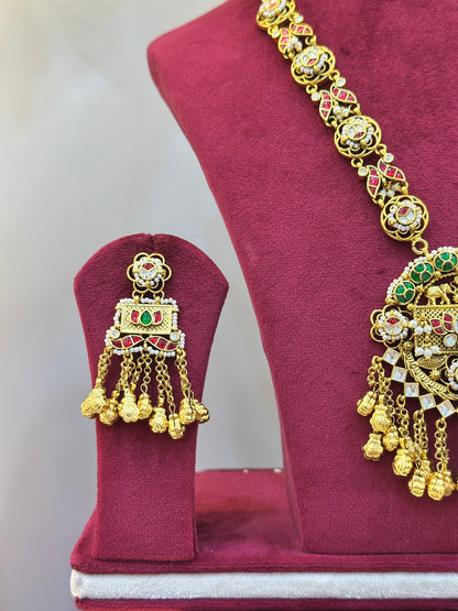 Gold Plated Jadau Necklace